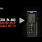 RIDGID micro LM 400 – Pokročilý laserový diaľkomer